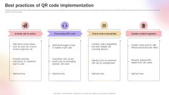 Best Practices Of QR Code Implementation Improve Transaction Speed By Leveraging