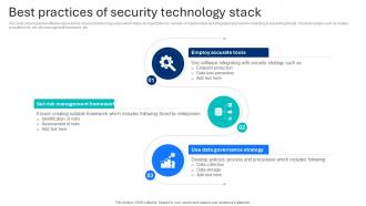 Best Practices Of Security Technology Stack
