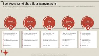 Best Practices Of Shop Floor Management