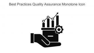 Best Practices Quality Assurance Monotone Icon In Powerpoint Pptx Png And Editable Eps Format