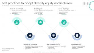 Best Practices To Adopt Diversity Equity And Inclusion