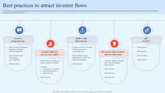 Best Practices To Attract Investor Flows