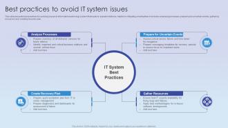Best Practices To Avoid IT System Issues