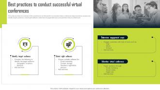 Best Practices To Conduct Successful Virtual Conferences Ppt Slides Visuals