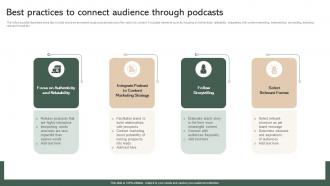 Best Practices To Connect Audience Through Podcasts Effective Micromarketing Guide