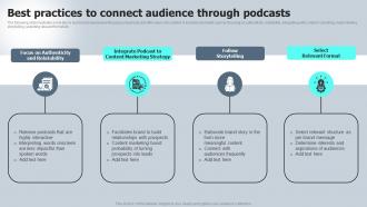 Best Practices To Connect Audience Through Podcasts Macro VS Micromarketing Strategies MKT SS V