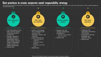 Best Practices To Create Corporate Social Driving Business Results Through Effective Procurement
