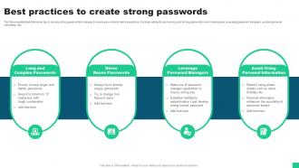 Best Practices To Create Strong Passwords Guide For Blockchain BCT SS V