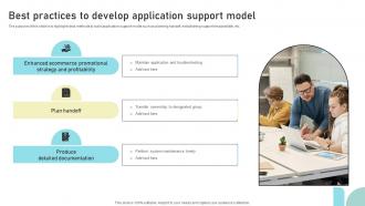 Best Practices To Develop Application Support Model