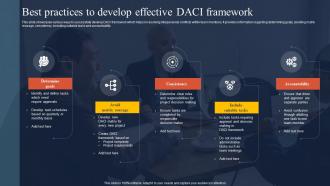 Best Practices To Develop Effective DACI Framework