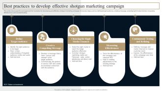 Best Practices To Develop Effective Shotgun Comprehensive Guide Strategies To Grow Business Mkt Ss