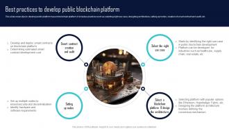 Best Practices To Develop Public Blockchain Platform Comprehensive Evaluation BCT SS