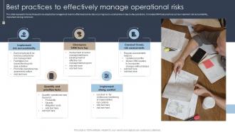 Best Practices To Effectively Manage Operational Risks Erm Program Ppt Slides Portfolio