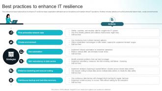 Best Practices To Enhance IT Resilience