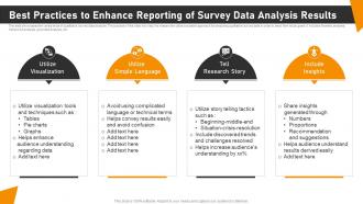 Best Practices To Enhance Reporting Of Survey Data Analysis Results