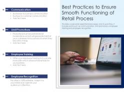 Best practices to ensure smooth functioning of retail process