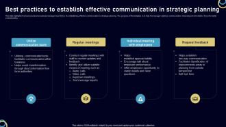 Best Practices To Establish Effective Communication In Strategic Planning