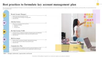 Best Practices To Formulate Key Account Management Plan