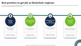 Best Practices To Get Job As Blockchain Engineer Complete Guide To Becoming BCT SS V