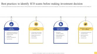 Best Practices To Identify ICO Scams Ultimate Guide For Initial Coin Offerings BCT SS V