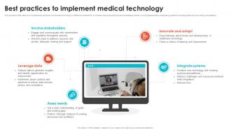 Best Practices To Implement Medical Technology Embracing Digital Transformation In Medical TC SS