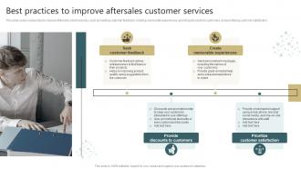 Best Practices To Improve Aftersales Customer Services Conducting Successful Customer