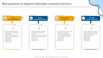 Best Practices To Improve Aftersales Customer Services Enhancing Customer Support