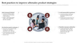 Best Practices To Improve Aftersales Product Process To Setup Brilliant Strategy SS V