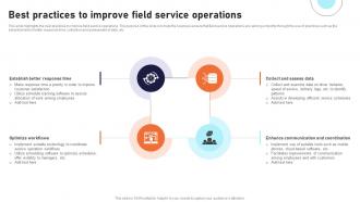 Best Practices To Improve Field Service Operations