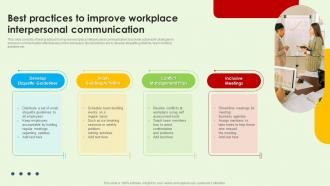 Best Practices To Improve Workplace Interpersonal Communication