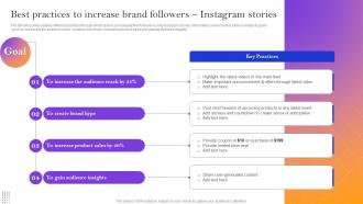 Best Practices To Increase Brand Followers Instagram Marketing Strategy To Boost Sales And Profit