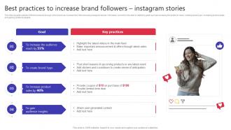 Best Practices To Increase Brand Followers Instagram Stories Building Video Marketing Strategies