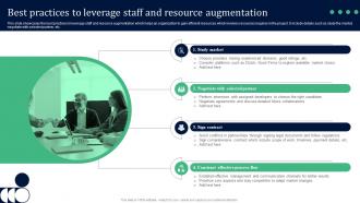 Best Practices To Leverage Staff And Resource Augmentation