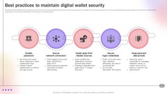 Best Practices To Maintain Digital Wallet Security Improve Transaction Speed By Leveraging