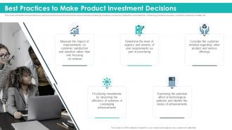 Best practices to make product investment decisions strategic product planning