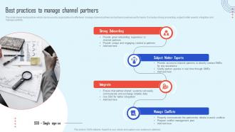 Best Practices To Manage Channel Channel Partner Strategy Promote Products Increase Sales Strategy Ss