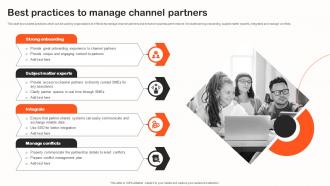 Best Practices To Manage Channel Partners Indirect Sales Strategy To Boost Revenues Strategy SS V