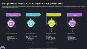 Best Practices To Maximize Warehouse Labor Productivity