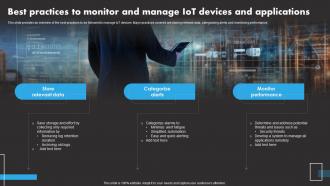 Best Practices To Monitor And IoT Remote Asset Monitoring And Management IoT SS