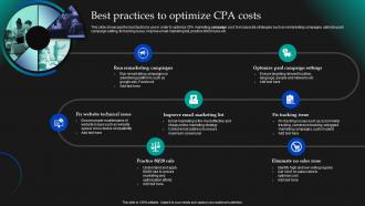 Best Practices To Optimize CPA Costs CPA Marketing Implementation MKT SS V