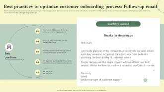 Best Practices To Optimize Customer Onboarding Reducing Customer Acquisition Cost