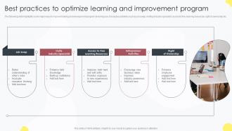 Best Practices To Optimize Learning And Improvement Program