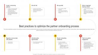 Best Practices To Optimize The Partner Onboarding Process Nurturing Relationships