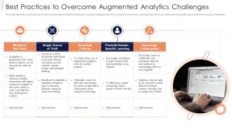 Best Practices To Overcome Augmented Analytics Challenges Ppt Infographics
