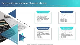 Best Practices To Overcome Financial Distress