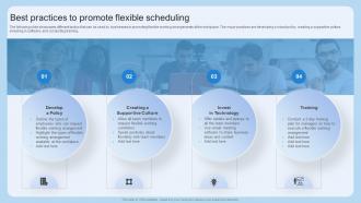 Best Practices To Promote Flexible Scheduling Scheduling Flexible Work Arrangements