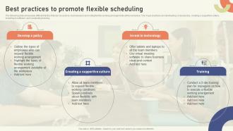 Best Practices To Promote Flexible Scheduling Strategies To Create Sustainable Hybrid