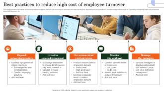 Best Practices To Reduce High Cost Of Employee Turnover