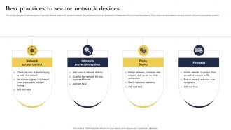 Best Practices To Secure Network Devices