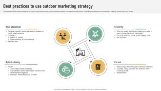 Best Practices To Use Outdoor Marketing Strategy Referral Marketing Plan To Increase Brand Strategy SS V